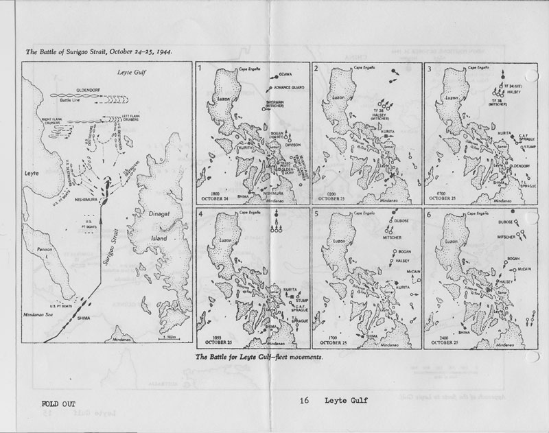 The Battle of Surigao Strait fleet movements